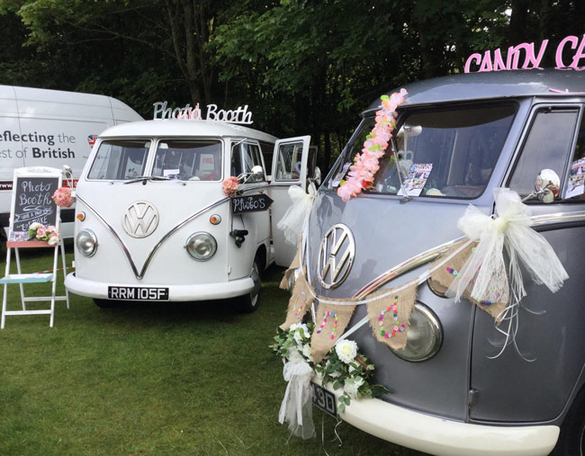 VW Candy Camper & Photo Booth Campervan Hire Manchester